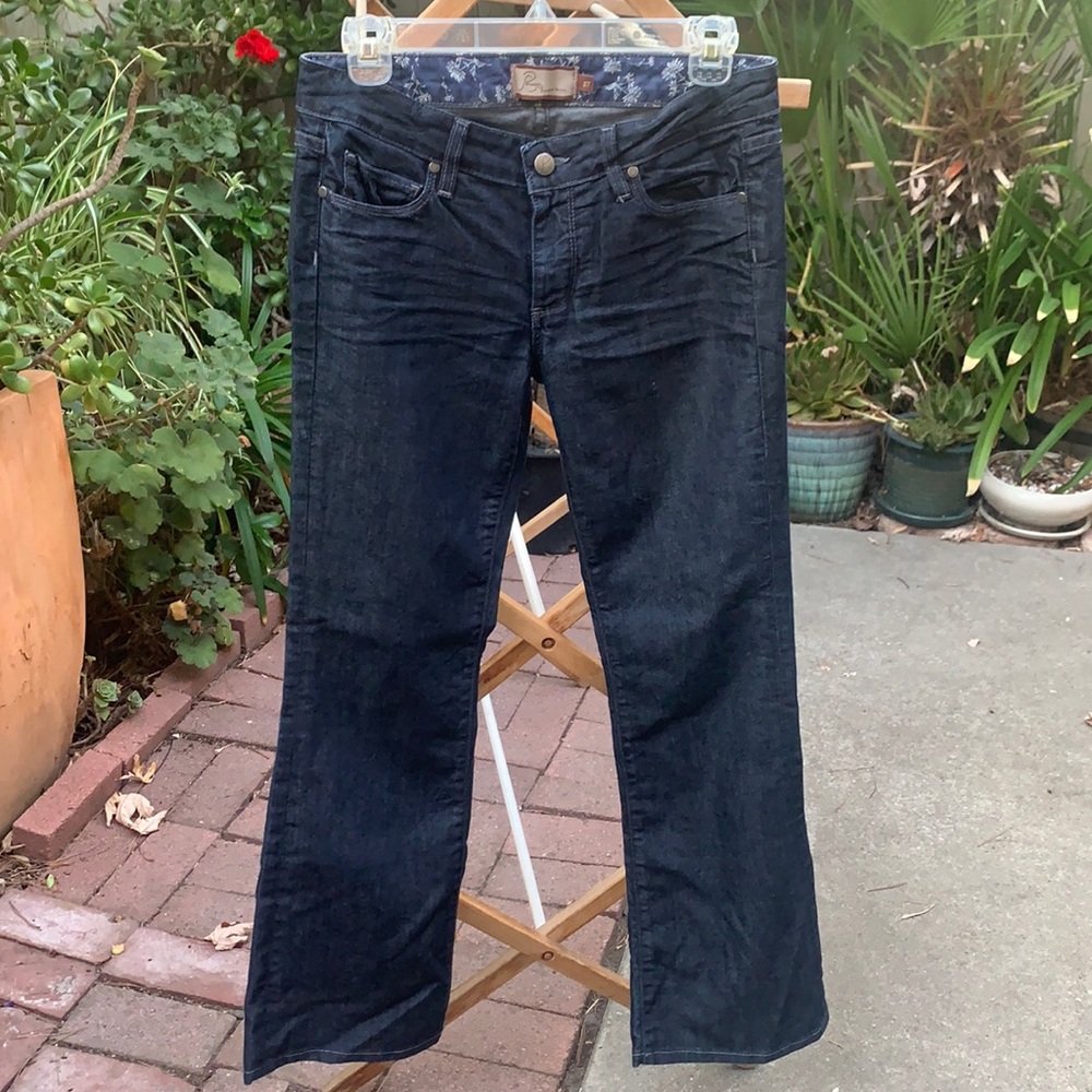 Paige Denim Hollywood Hills Classic Bootcut Dark Wash 27